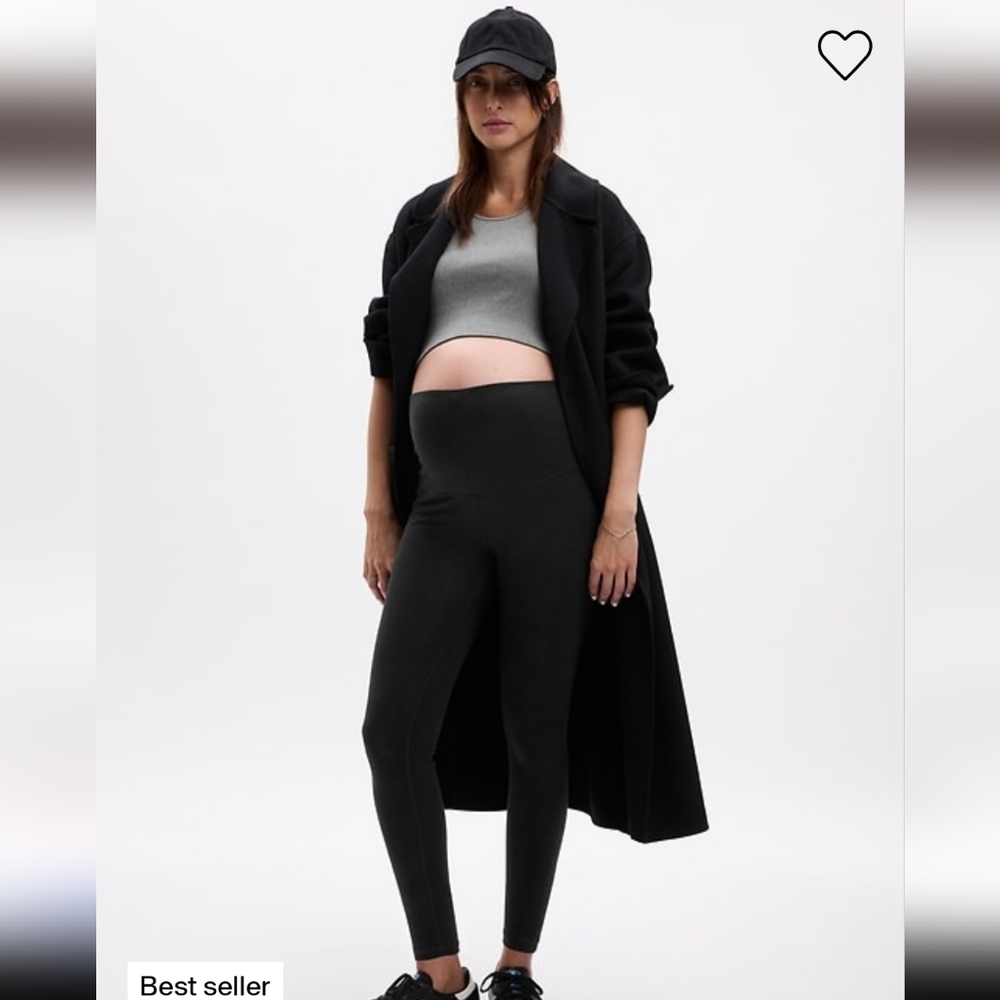 Gap Sculpt Maternity High-Waisted Black Leggings